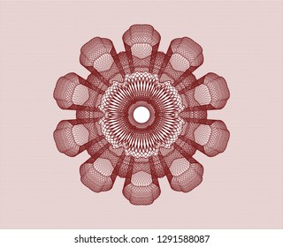 Red rosette (money style emblem)