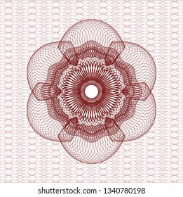Red rosette (money style emblem)