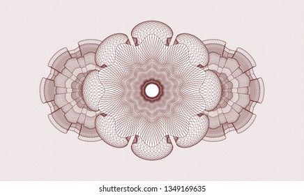 Red rosette (money style emblem)