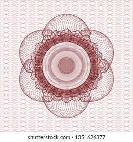 Red rosette (money style emblem)
