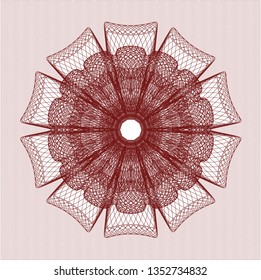 Red rosette (money style emblem)