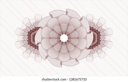 Red rosette (money style emblem)