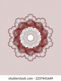 Rosette oder Geldstil. Vektorgrafik. Detaillierte Angaben. 