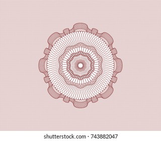 Red rosette (money style emblem)
