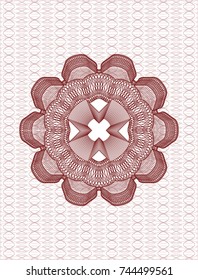 Red rosette (money style emblem)