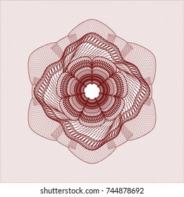 Red rosette (money style emblem)