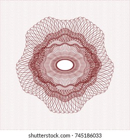 Red rosette (money style emblem)