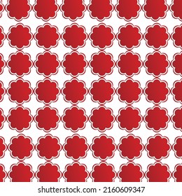 Fondo redondeado rojo con borde blanco dentro para el diseño.