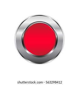 Red round button