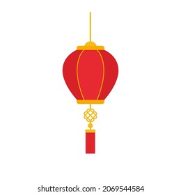 elemento de linterna china roja redonda para la decoración del Año Nuevo chino