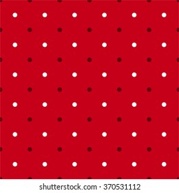 red Round Dots Design