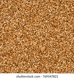 Red round gold glitter. Scattered pattern with red round gold glitter on black background. Memorable Vector illustration.