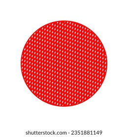 Red round mat vector icon. Red round.
