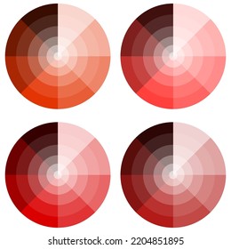 red round palette. Abstract colorful background. Vector illustration. stock image. 