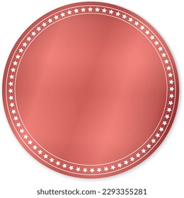red round sticker banner - vector design element