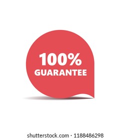 Red round sticker. Vector Illustration
