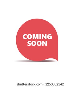 Red round sticker. Vector Illustration