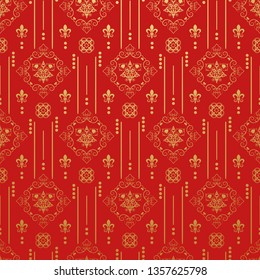 Red Royal background for your design. Vector graphics