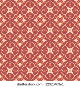 Red royal pattern. The Seamless vector background