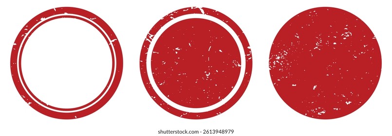 Red rubber stamp circle set with copy space - Powered by Shutterstock - Get 15% off with code: PIKWIZARD15