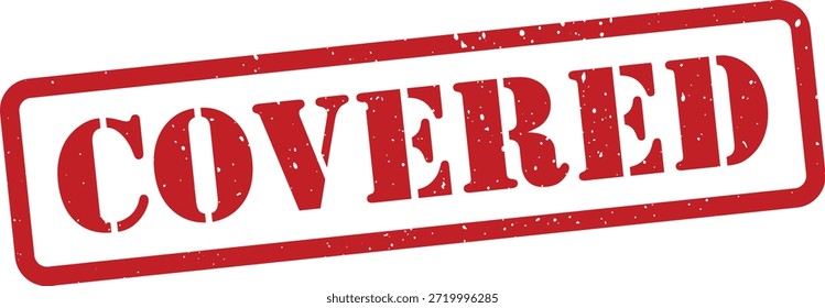 Carimbo vermelho com texto coberto