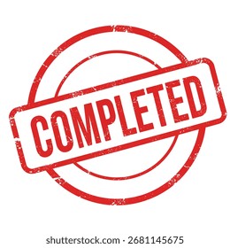 A red rubber stamp displaying the word 'completed' within a circle.