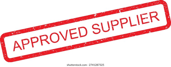 Red rubber stamp imprint with the words 