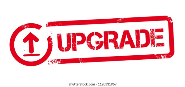 red rubber stamp - new update sign isolated vector illustration concept