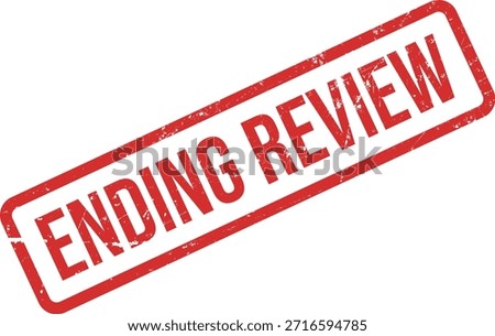 Red Rubber Stamp Signifying the Conclusion of an Important Review