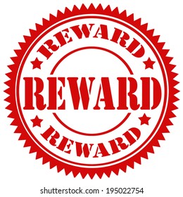 Red rubber stamp with text Reward,vector illustration