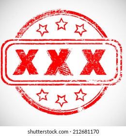 red Rubber Stamp vector grunge