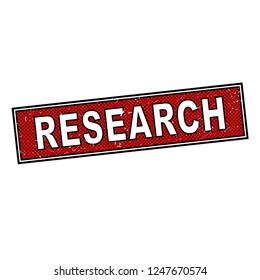 red rubber web stamp on white background