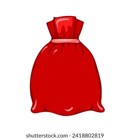 Ilustración del vector de iconos de sacos rojos