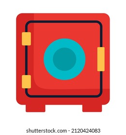 Red Safe Box Banking Icon