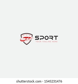 red Safe the sport car logo design