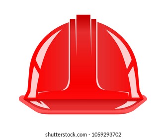 red safety helmet 
