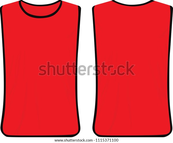 Red Safety Vest Vector Illustration Stock Vector (Royalty Free ...
