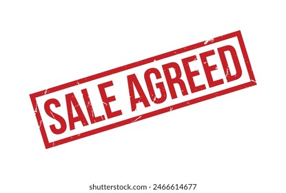 Red Sale Agreed Rubber Stamp Seal Vector