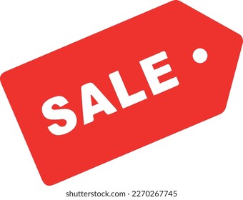 Red sale badge or label illustration vector design