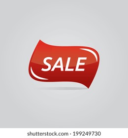 Red Sale Label