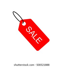 Red Sale Price Tag