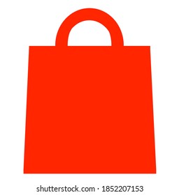 Red Sale shopping bag vector icon
