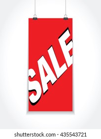 red sale sign