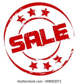 Red Sale Stamp