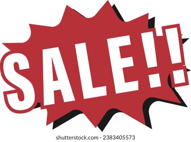Red SALE tags for use in the store