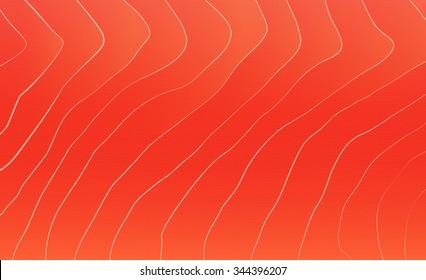 Red Salmon Texture. Fish Background. Vector Illustration