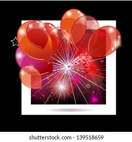 red Salute with red balloons
