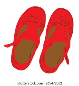 Red sandals