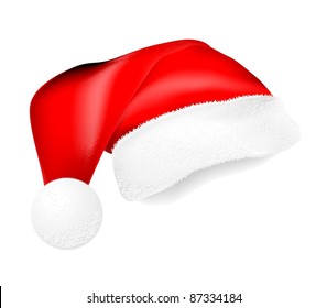 Red Santa Claus hat