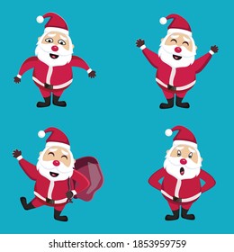 Red Santa Clause Character Set